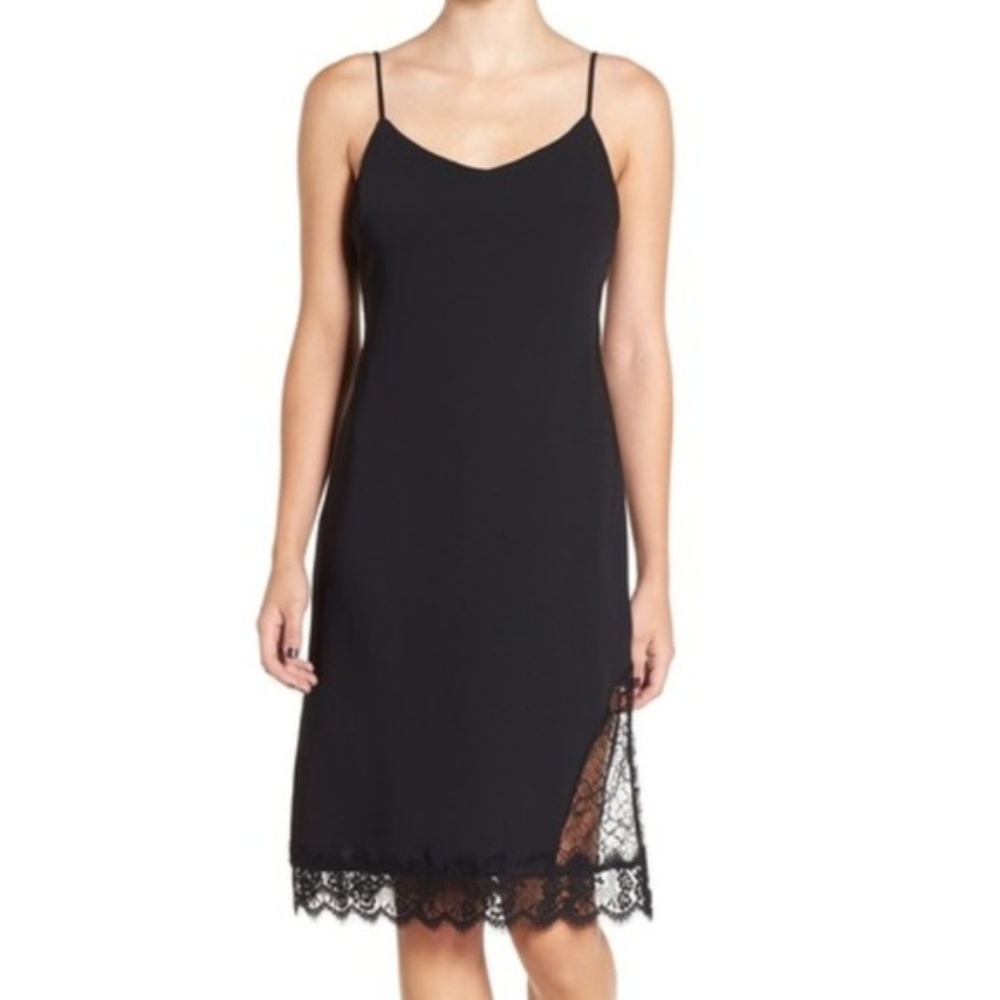 Leith Slip Dress with Lace